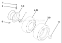 Page J Diagram and Parts List for 130 LTH  954140107A -1999-11 Husqvarna Lawn Tractor