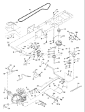 Page C Diagram and Parts List for 130 LTH  954140107A -1999-11 Husqvarna Lawn Tractor