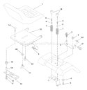 Page H Diagram and Parts List for 130 LTH  954140107A -1999-11 Husqvarna Lawn Tractor
