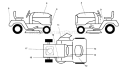 Page B Diagram and Parts List for 130 LTH  954830061A -1996-01 Husqvarna Lawn Tractor