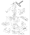 Page G Diagram and Parts List for 130 LTH  954830061A -1996-01 Husqvarna Lawn Tractor