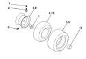 Page K Diagram and Parts List for 130 LTH  954830061B -1996-02 Husqvarna Lawn Tractor