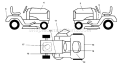Page B Diagram and Parts List for 130 LTH  954830061B -1996-02 Husqvarna Lawn Tractor