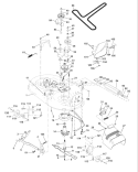 Page G Diagram and Parts List for 130 LTH  954830061B -1996-02 Husqvarna Lawn Tractor