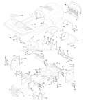 Part Location Diagram of 532166819 Husqvarna Chassis Weldment