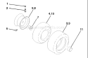 Page J Diagram and Parts List for 130 LTH  HCLTHJ -954140005 -1999-01 Husqvarna Lawn Tractor