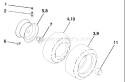 Page J Diagram and Parts List for 1342 LTH  LTHK  A -954568519 -2002-01 Husqvarna Lawn Tractor