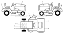 Part Location Diagram of 532181090 Husqvarna Pad Footrest Right Hand