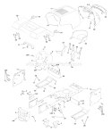 Page A Diagram and Parts List for 1342A LTH  954567031 -2000-12 Husqvarna Lawn Tractor
