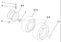 Page J Diagram and Parts List for 1342A LTH  954567031 -2000-12 Husqvarna Lawn Tractor