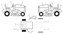 Page B Diagram and Parts List for 1342A LTH  954567031 -2000-12 Husqvarna Lawn Tractor
