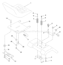 Page H Diagram and Parts List for 1342A LTH  954567031 -2000-12 Husqvarna Lawn Tractor