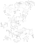 Page A Diagram and Parts List for 1342B LTH  954567031 -2001-01 Husqvarna Lawn Tractor