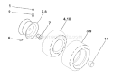 Page J Diagram and Parts List for 1342B LTH  954567031 -2001-01 Husqvarna Lawn Tractor