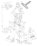 Page F Diagram and Parts List for 1342B LTH  954567031 -2001-01 Husqvarna Lawn Tractor