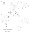 Page E Diagram and Parts List for 1342C LTH  954567031 -2001-11 Husqvarna Lawn Tractor