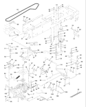 Page C Diagram and Parts List for 140 LTH  954001192A -1995-01 Husqvarna Lawn Tractor