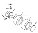 Page K Diagram and Parts List for 140 LTH  HN14H42A -954000642 -1994-01 Husqvarna Lawn Tractor