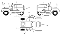 Part Location Diagram of CE42 Husqvarna Grass Catcher