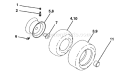 Page K Diagram and Parts List for 145 LTH  1997-12 Husqvarna Lawn Tractor