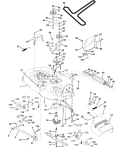 Page G Diagram and Parts List for 145 LTH  1997-12 Husqvarna Lawn Tractor