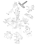 Page G Diagram and Parts List for 145 LTH  954140006D -1998-07 Husqvarna Lawn Tractor