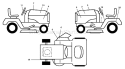 Page B Diagram and Parts List for 1542 LTH  96013000900 -2005-10 Husqvarna Lawn Tractor
