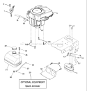Page E Diagram and Parts List for 1542 LTH  96013000900 -2005-10 Husqvarna Lawn Tractor