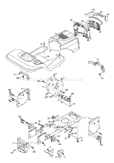 Page A Diagram and Parts List for 1742D LTH  954570376 -2003-05 Husqvarna Lawn Tractor