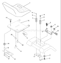 Page H Diagram and Parts List for 2042B LTH  954571953 -2004-01 Husqvarna Lawn Tractor