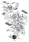 Page E Diagram and Parts List for LT1000-14 LT 1000-14 1991-03 Husqvarna Lawn Tractor