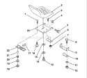 Page K Diagram and Parts List for LT100 LT 100 H1036A -954000312 -1991-07 Husqvarna Lawn Tractor