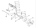 Page G Diagram and Parts List for LT100 LT 100 H1036A -954000312 -1991-07 Husqvarna Lawn Tractor
