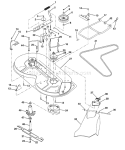 Page I Diagram and Parts List for LT100 LT 100 H1036A -954000312 -1991-07 Husqvarna Lawn Tractor