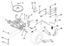 Page K Diagram and Parts List for LT112 LT 112 H12360 -954000392 -1992-06 Husqvarna Lawn Tractor