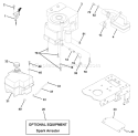 Page E Diagram and Parts List for LT120 LT 120 954140002A -1996-12 Husqvarna Lawn Tractor