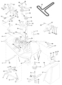 Page F Diagram and Parts List for LT120 LT 120 954140002A -1996-12 Husqvarna Lawn Tractor