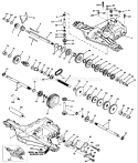 Page H Diagram and Parts List for LT120 LT 120 954140002A -1996-12 Husqvarna Lawn Tractor