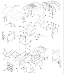 Page A Diagram and Parts List for LT1238A LT 1238 A 9545677024 -2000-10 Husqvarna Lawn Tractor