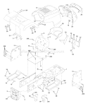 Part Location Diagram of 532174620 Husqvarna Chassis