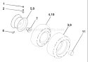 Page J Diagram and Parts List for LT1238B LT 1238 B 954567024 -2001-03 Husqvarna Lawn Tractor