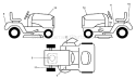 Page B Diagram and Parts List for LT1238B LT 1238 B 954567024 -2001-03 Husqvarna Lawn Tractor