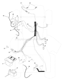 Page D Diagram and Parts List for LT1238B LT 1238 B 954567024 -2001-03 Husqvarna Lawn Tractor