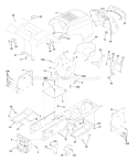 Page A Diagram and Parts List for LT1238C LT 1238 C 954567024 -2001-10 Husqvarna Lawn Tractor