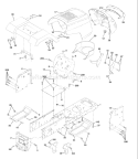Page A Diagram and Parts List for LT1238D LT 1238 D 954567024 -2002-02 Husqvarna Lawn Tractor