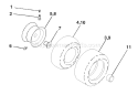 Page J Diagram and Parts List for LT1238D LT 1238 D 954567024 -2002-02 Husqvarna Lawn Tractor
