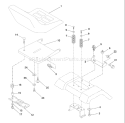 Page H Diagram and Parts List for LT1238D LT 1238 D 954567024 -2002-02 Husqvarna Lawn Tractor