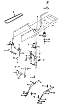 Part Location Diagram of 532109728 Husqvarna Bellcrank Assembly