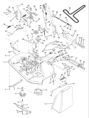 Page F Diagram and Parts List for LT125 LT 125 H12538D -954000332 -1991-10 Husqvarna Lawn Tractor