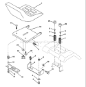 Page I Diagram and Parts List for LT125 LT 125 HC12542A -954000772 -1994-01 Husqvarna Lawn Tractor